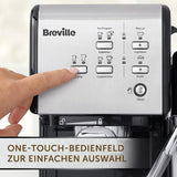 Expresso Breville Prima Latte II | Machine à latté et cappuccino | Pompe professionnelle avec 15 bars et mousseur à lait | Argent [VCF108X]