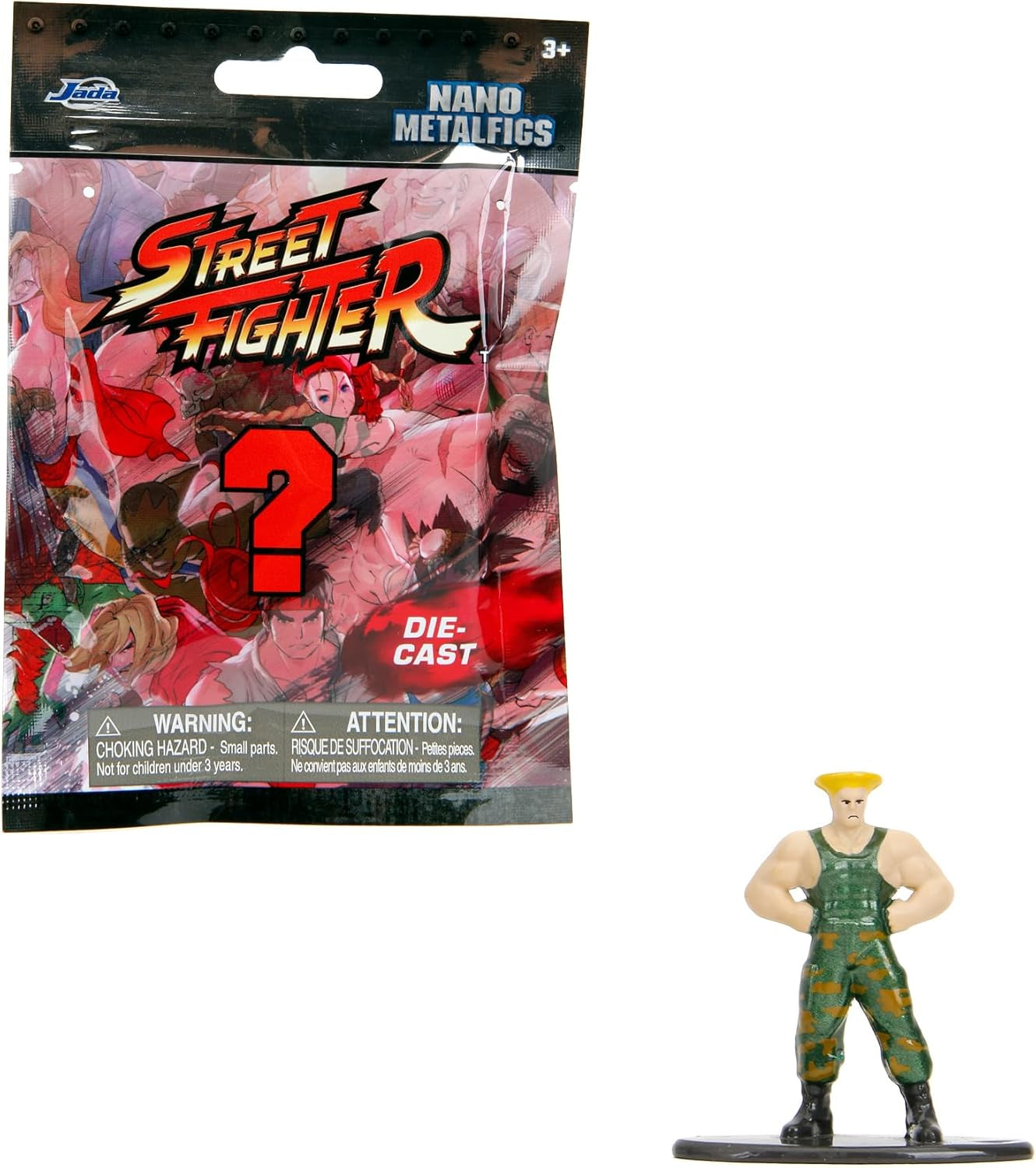 Jada Toys Street Fighter Figure (1X Mystery Figure in Blind Pack) - Figurine de collection Nano détaillée (4 cm), 1 des 13 figurines Street Fighter en métal pour les fans et les collectionneurs âgés de 3 ans et plus, figurines Wave 1 Naty Shop