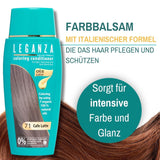 Leganza Baume Naturel Teinture Capillaire Couleur 71 Café Latte | Teinture capillaire sans ammoniaque | Enrichi de 7 huiles naturelles | 150 ml de teinture capillaire Naty Shop