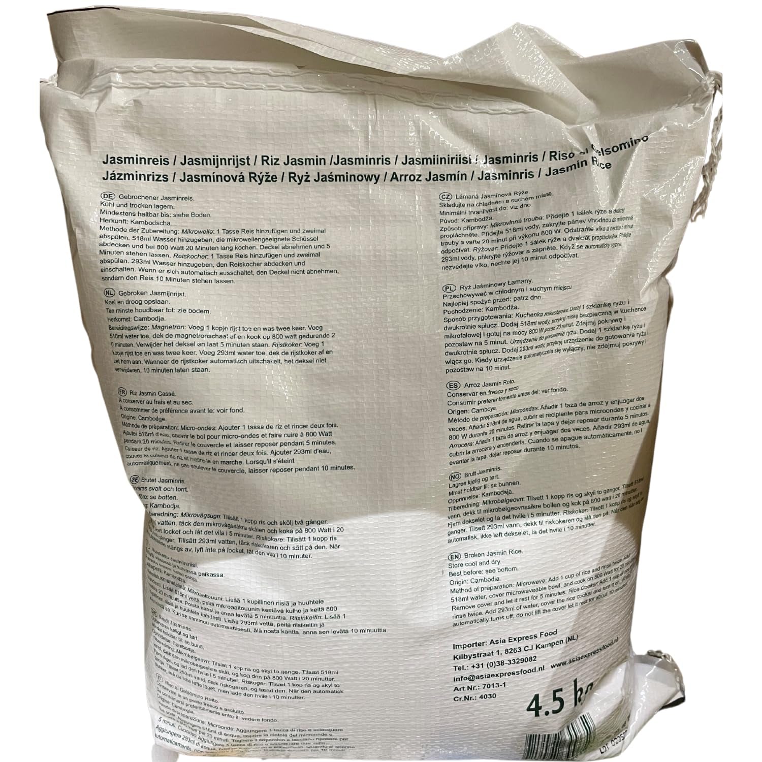 Royal Orient - Riz au jasmin - (1 x 4,5 kg)