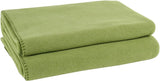 Couverture Zoeppritz en couleur: Rouge, Composée de 65% Polyester, 35% Viscose, Taille: 160X200 Cm, 103291-235-160X200 Lits et Couvertures Zoeppritz Depuis 1828 650 vert 160X200 Cm