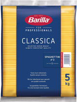 Barilla Pasta Klassische Spaghetti n.5 aus Hartweizen de haute qualité immergé al dente, (1 x 500 g), sans goût