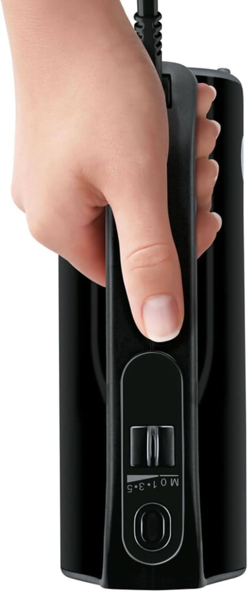 Bosch Handrührer Home Professional Styline MFQ4980B, 5 Stufen, 2 Edelstahl Rührbesen- Und Knethaken, Mixstab Edelstahl, Universalzerkleinerer, 850 W, Schwarz/Dark Silver Cuisine Naty Shop