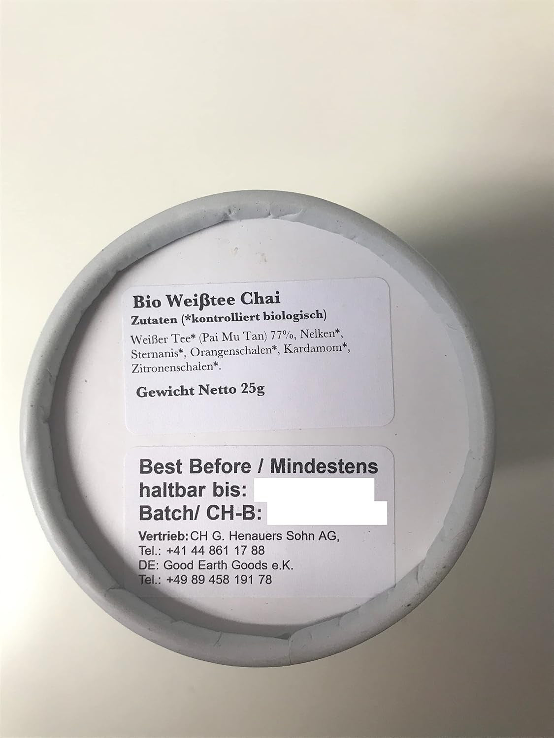 Solaris Thé bio Thé blanc Chai 25 g