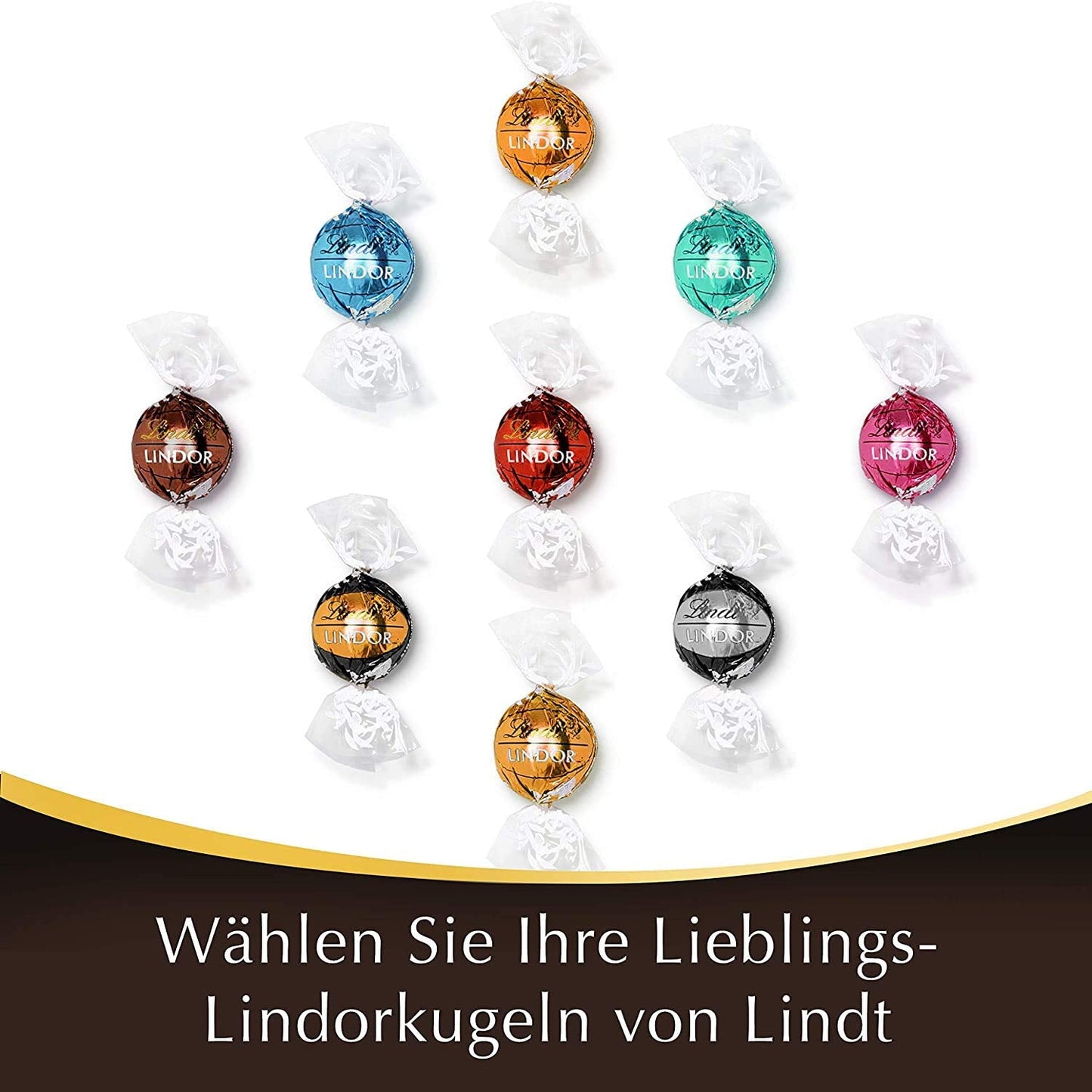 Coffret cadeau LINDOR Extra Black 70% Cacao, Chocolat cadeau, env. 15 truffes LINDOR, 186 g (paquet de 2)
