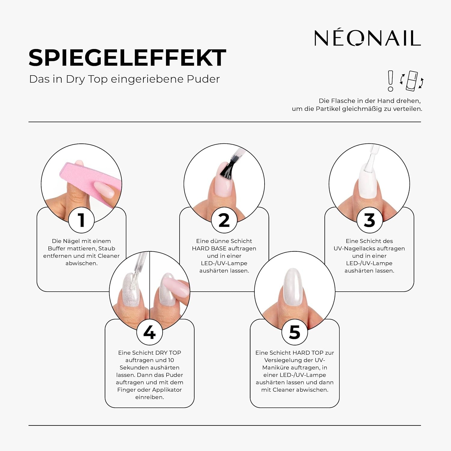 NÉONAIL Poudre à Ongles Liquide Chameleon 04 - Flüssiger Nagelpuder - Chrome Nail Powder - Glitzer Nägel Puder - Nail Art - Nageldesign Zubehör - Glitter Powder - Chrom Nagelpuder - Grün, Gelb - 6.5 Ml