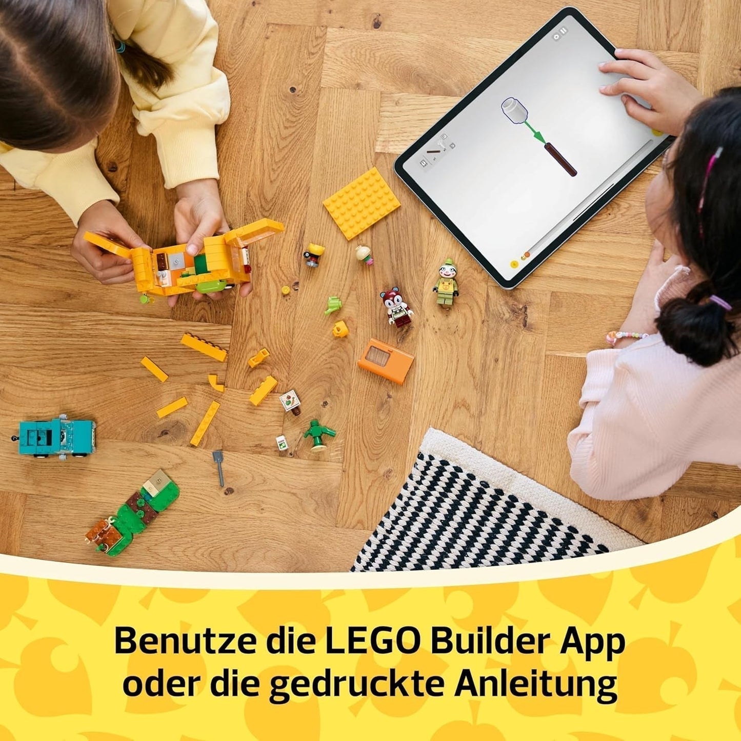 LEGO Animal Crossing La caravane et le jardin de Gerd - Jeu de rôle - Voiture pour enfants de 7 ans - Cadeau pour filles et garçons - Jeu vidéo avec figurines d'animaux 77054 Besuche den LEGO-Store