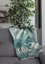 Couverture Sherpa Zelda - Sky Totk - 100 x 150 cm - Produit sous licence officielle, vert, lits et couvertures jumeaux HÃ"MADICT