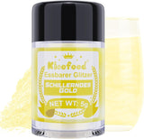 Kicofood, paillettes comestibles, 5 grammes, différentes couleurs Glitter Naty Shop Or irisé