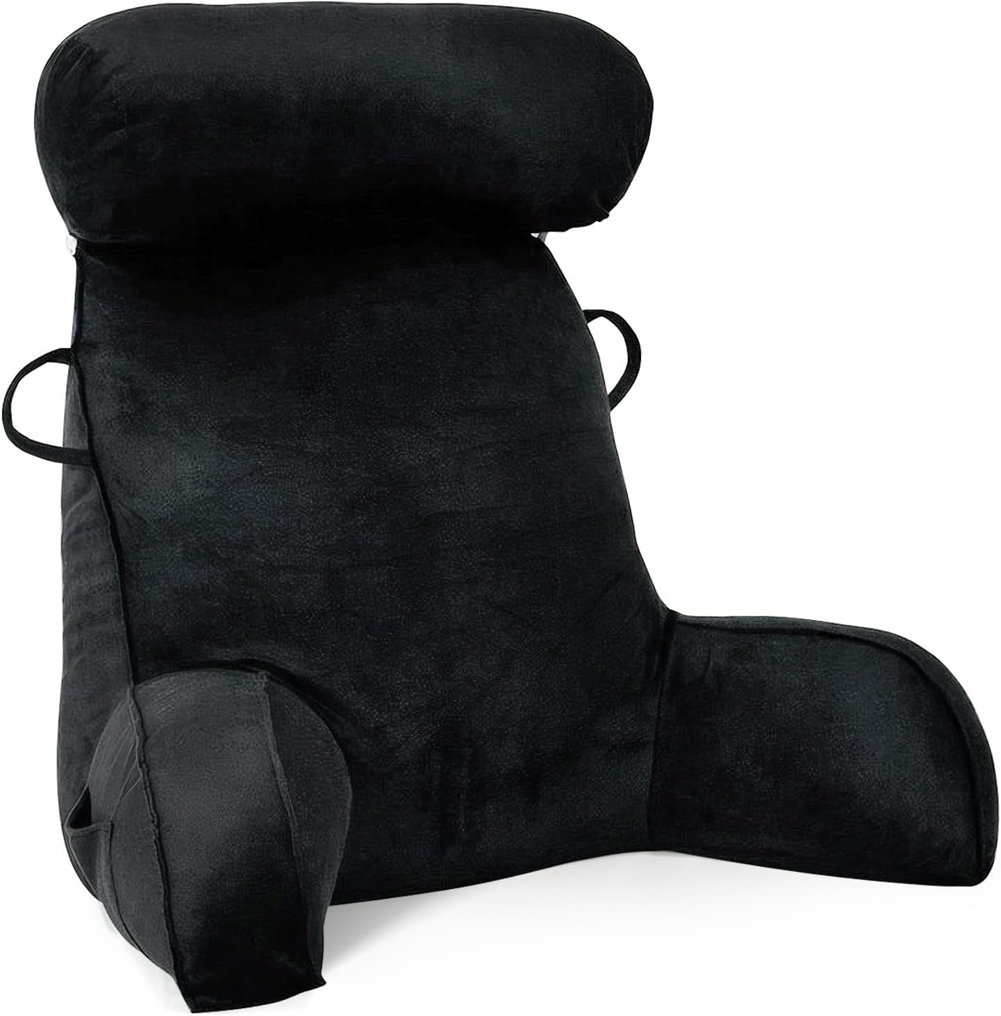 Oreiller de lecture XL pour lit et canapé avec tour de cou amovible, oreiller de dos idéal pour adultes avec mousse à mémoire de forme pour lire, travailler, jouer, regarder la télévision, se détendre (rose)