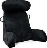 Oreiller de lecture XL pour lit et canapé avec tour de cou amovible, oreiller de dos idéal pour adultes avec mousse à mémoire de forme pour lire, travailler, jouer, regarder la télévision, se détendre (gris)