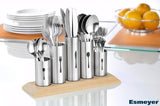 Porte-couverts en acier inoxydable, 1 paquet, argent Naty Shop Kitchen