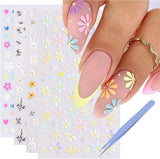 GZMAYUEN 12 couleurs français ongles autocollants 3D français dégradé couleur ongles autocollants auto-adhésif ongles conception ongles accessoires