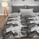 PETTI Artigiani Italiani - Couette d'hiver, Couette d'hiver, Couette simple, Double face, Impression monochrome et numérique, microfibre 100% hypoallergénique, Fabriqué en Italie