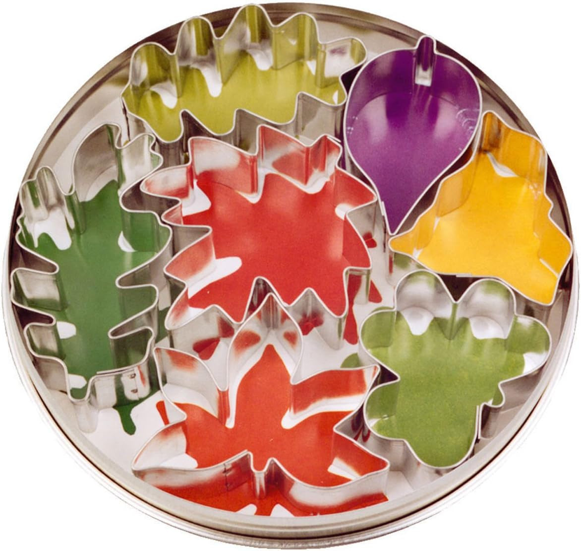 Städter 023338 Boîte à biscuits à 7 feuilles, tôle d'acier, 4,5 - 6,5 cm, argent