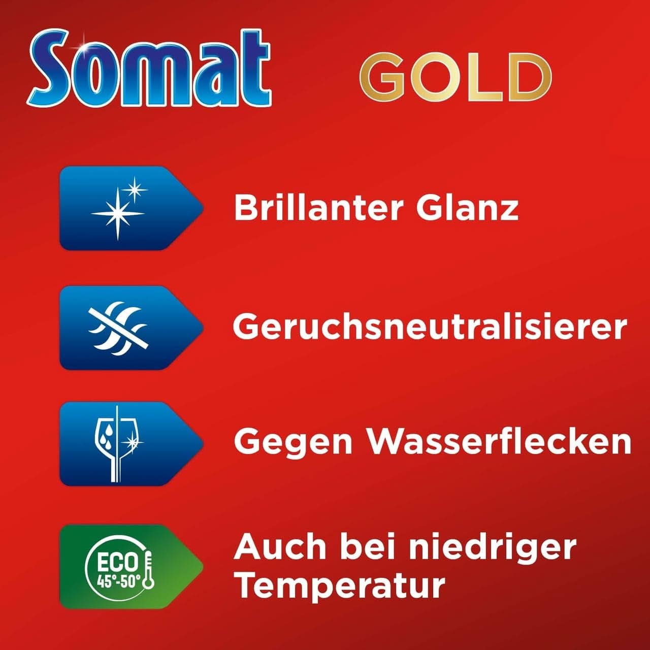 Pastilles pour lave-vaisselle Somat Gold (105 pastilles) Naty Shop Détergents de cuisine