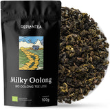 Thé Oolong au lait BIO (100 g) | Thé Oolong en vrac de qualité supérieure aux notes de lait crémeuses et sucrées | Spécialité de thé délicate | REPLANTER