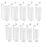 TRIXES 500 pcs Gel Ongles Conseils Ongles Français Clair Acrylique Conseils pour DIY Manucure 10 Modèles Différents