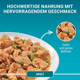 PURINA ONE Nourriture humide pour chat adulte, morceaux tendres en sauce au poulet, paquet de 26 (26 x 85g)