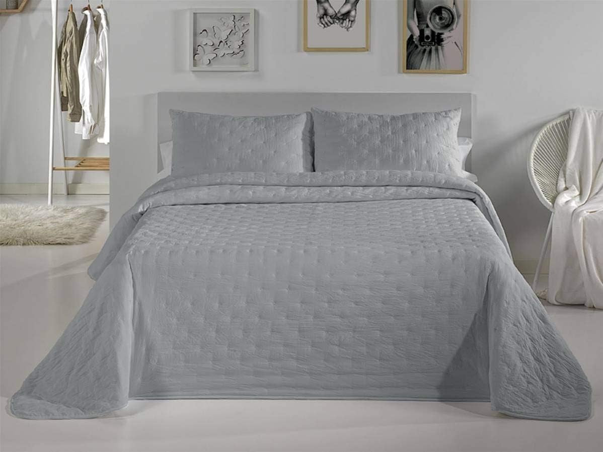 Pierre Cardin 1 Bouti Dots - Lit 90 Cm - Couleur Gris C5 Couettes et couettes Naty Shop Gris, C5 Lit 90 Cm