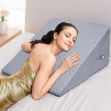 Oreiller compensé réglable pour enfants, oreiller de lecture en mousse haute densité pour lit et canapé, oreiller de tête ergonomique pour l'apnée du reflux du sommeil, oreiller de jambe/oreiller de dos pour jouer et lire (vert)