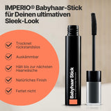 IMPERIO Hair Finishing Stick for Baby Hair - Mascara premium pour cheveux de bébé pour dompter les cheveux fins et cassés - 12 ml Teinture Transparente Naty Shop