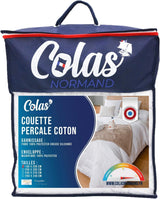 Couette Percale Coton 240 X 220 Cm Percale 100% Coton Haute Qualité Douce Et Confortable Durable Finition Fine Fabriquée En France Blanc Naty Shop Quilts & Quilts Blanc 140X200 Cm