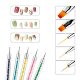 Nagel Art Fineliner Pinsel[5 Stück],Nagel Art Liner Pinsel,Professionel Detail Pinselset,Nagellack Pinsel,Pour Nail Art Design Painting Salon,Nageldesign Nagel Fußpflege