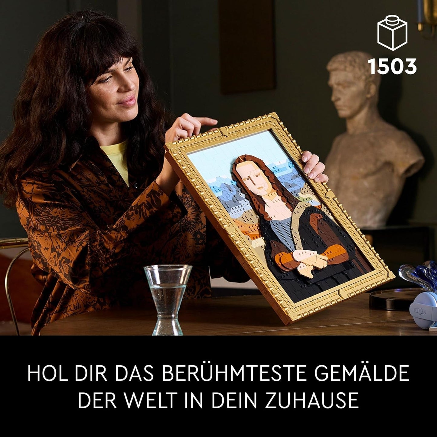 LEGO Art Mona Lisa, ensemble adulte, peinture de Léonard de Vinci à suspendre, activité créative pour hommes et femmes, cadeau pour les amateurs d'art, art de la Renaissance italienne 31213 Ensembles de construction Besuche den LEGO-Store