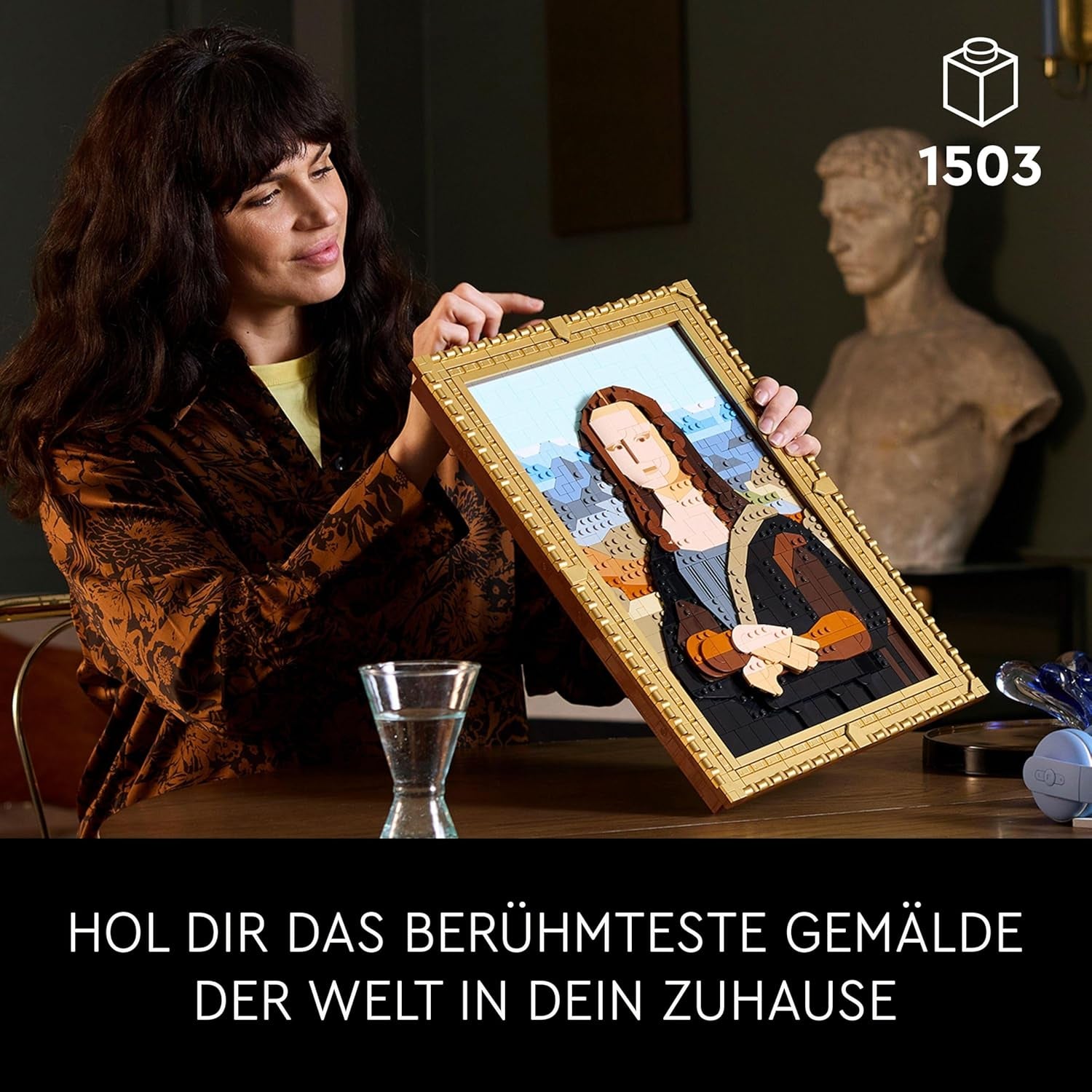 LEGO Art Mona Lisa, ensemble adulte, peinture de Léonard de Vinci à suspendre, activité créative pour hommes et femmes, cadeau pour les amateurs d'art, art de la Renaissance italienne 31213 Ensembles de construction Besuche den LEGO-Store