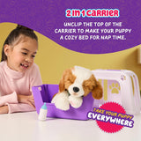Little Live Pets Mon vraiment vrai chiot – Patchs ; Chiot interactif ; plus de 60 sons/réactions ; aspect réaliste ; 1 sur 72 variantes ; ensemble de jeu avec sac de transport ; piles incluses ; 5 ans et plus