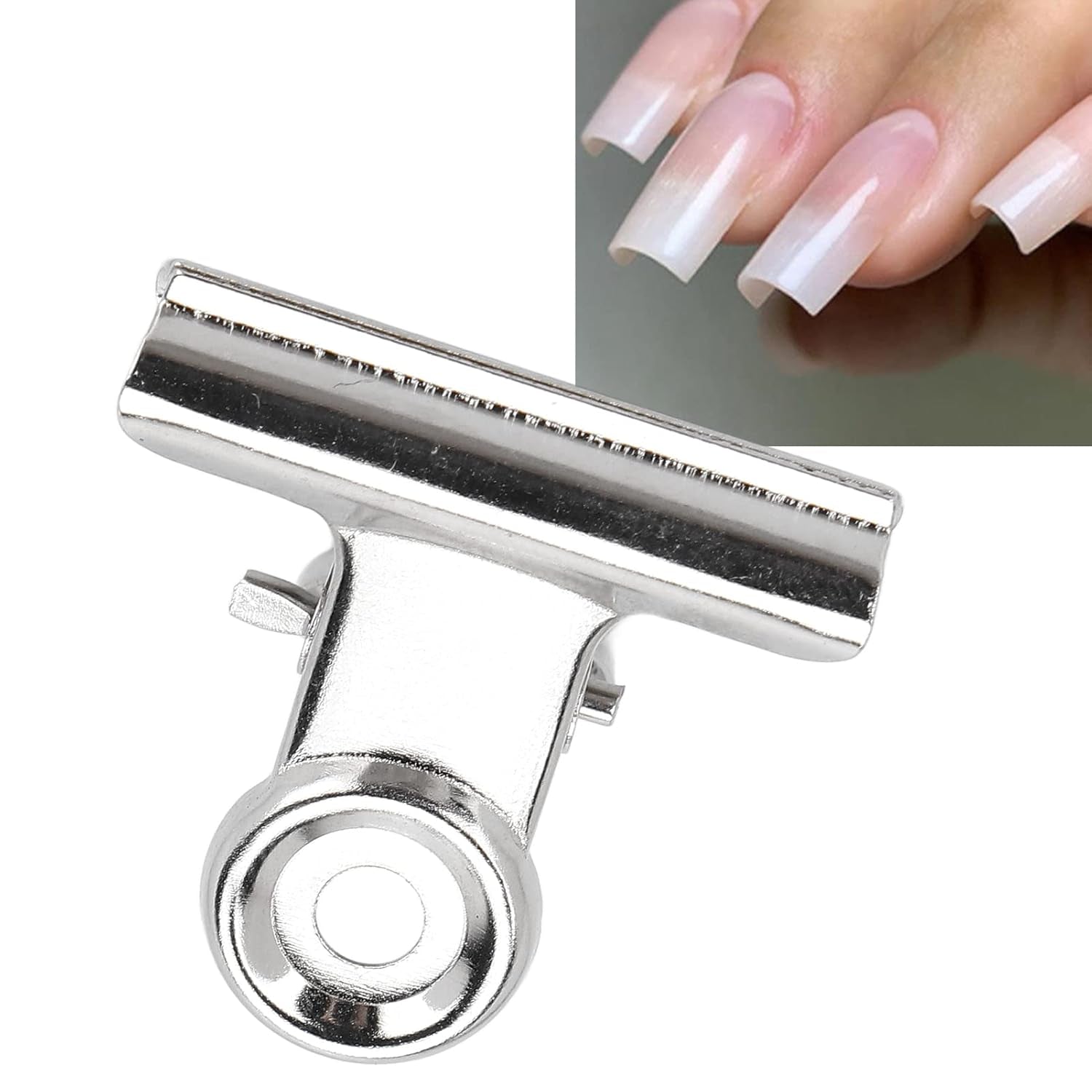 10 pièces pinces à ongles pince en métal pince d'extension d'ongle outil d'art d'ongle fixateur de fibre de verre accessoires d'art d'ongle équipement pratique Durable maison bricolage Salon