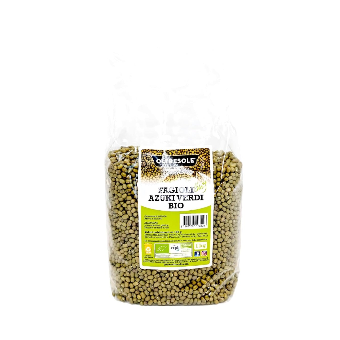 Haricots verts azuki biologiques, 5 kg, légumineuses séchées issues de cultures biologiques contrôlées, idéales pour les soupes, salades et recettes végétaliennes et végétariennes, pack économique