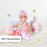 Poupée bébé Baby Born Lena (Fille) - 36 cm - 7 fonctions, accessoires et matelas inclus - Fonctionne entièrement sans piles - Convient aux petits enfants à partir de 1 an