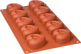 Silikomart 20.036.00.0060 SF 036, Kitchen Heart Naty Shop M (48 x 54 mm, profondeur 27 mm. Volume : 10 x 45 ml) 10 x Coeurs avec encoche