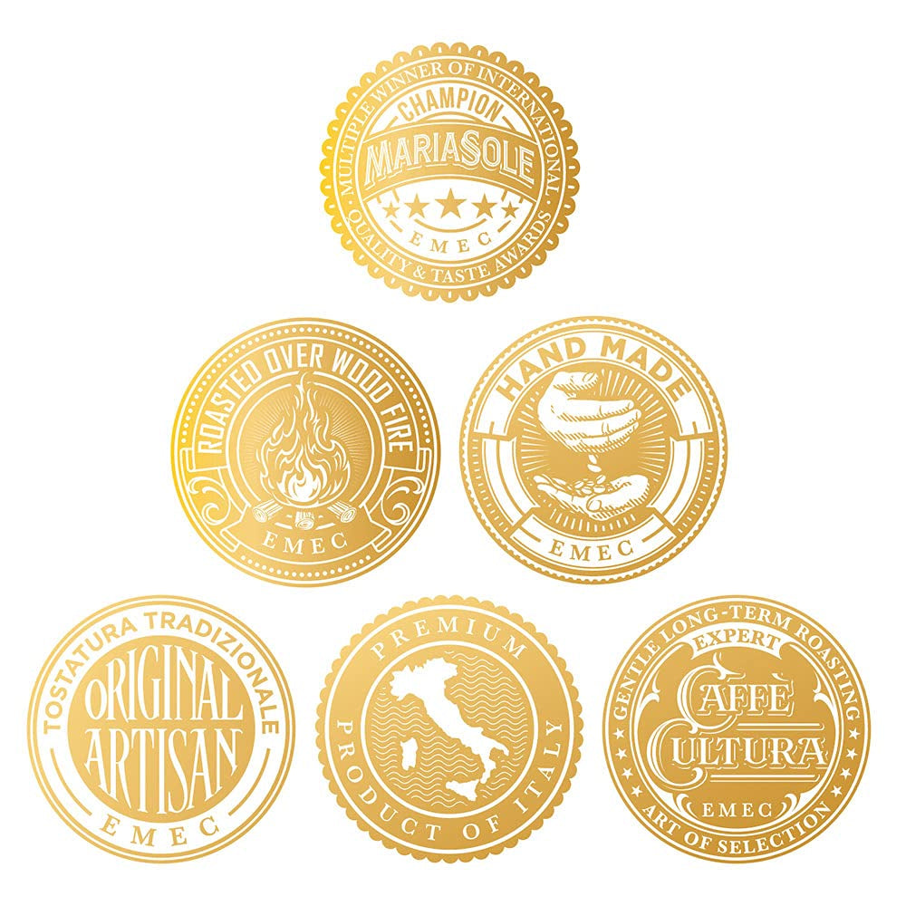 Café Espresso Bio, Sachets 250 g - Torréfaction Traditionnelle au Feu de Bois, Artisanal - Café en Grains Bio Premium pour Machines à Expresso Automatiques et Portafilter