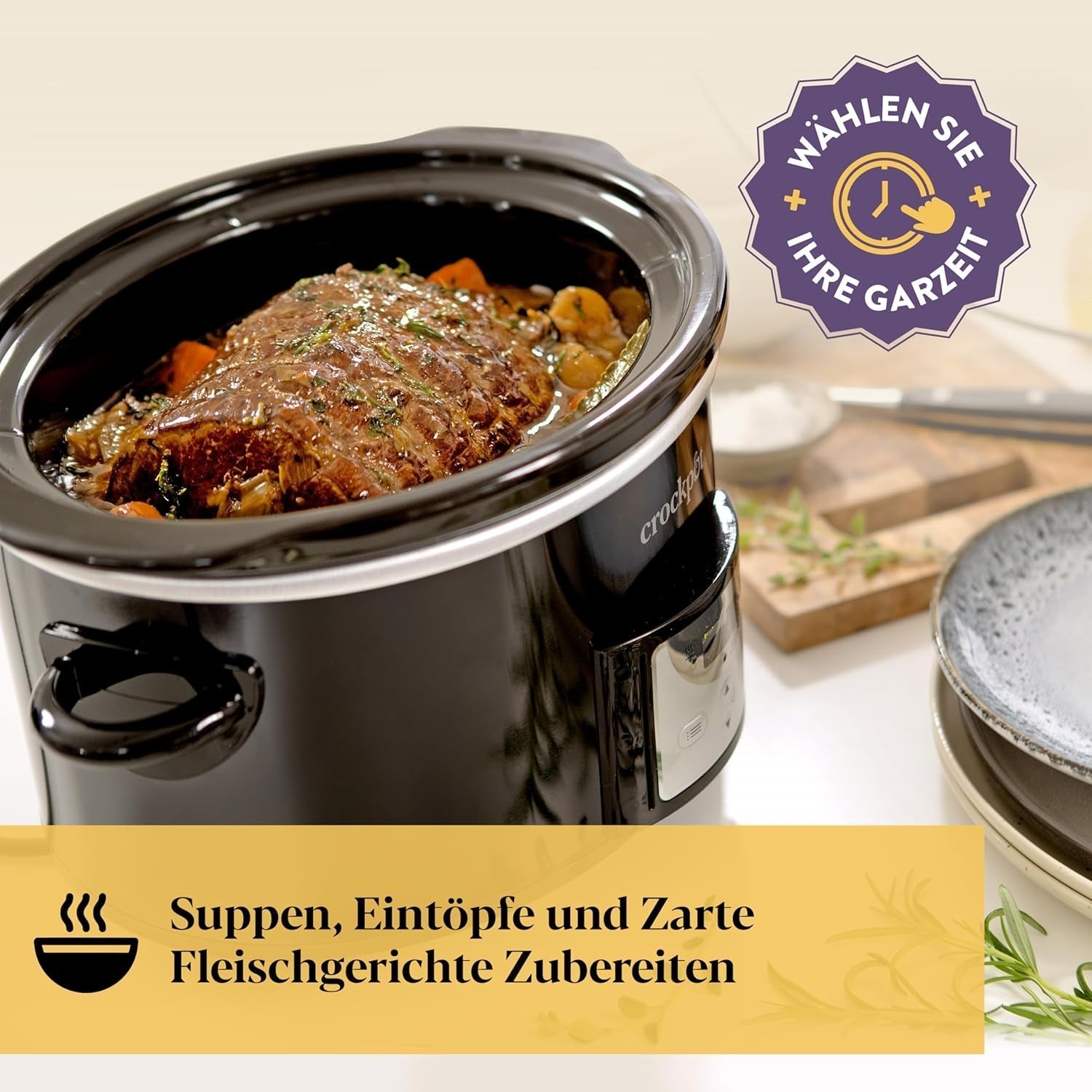 Mijoteuse numérique Crockpot, 3,5 L (3 à 4 personnes), CSC113X Mijoteuse Naty Shop