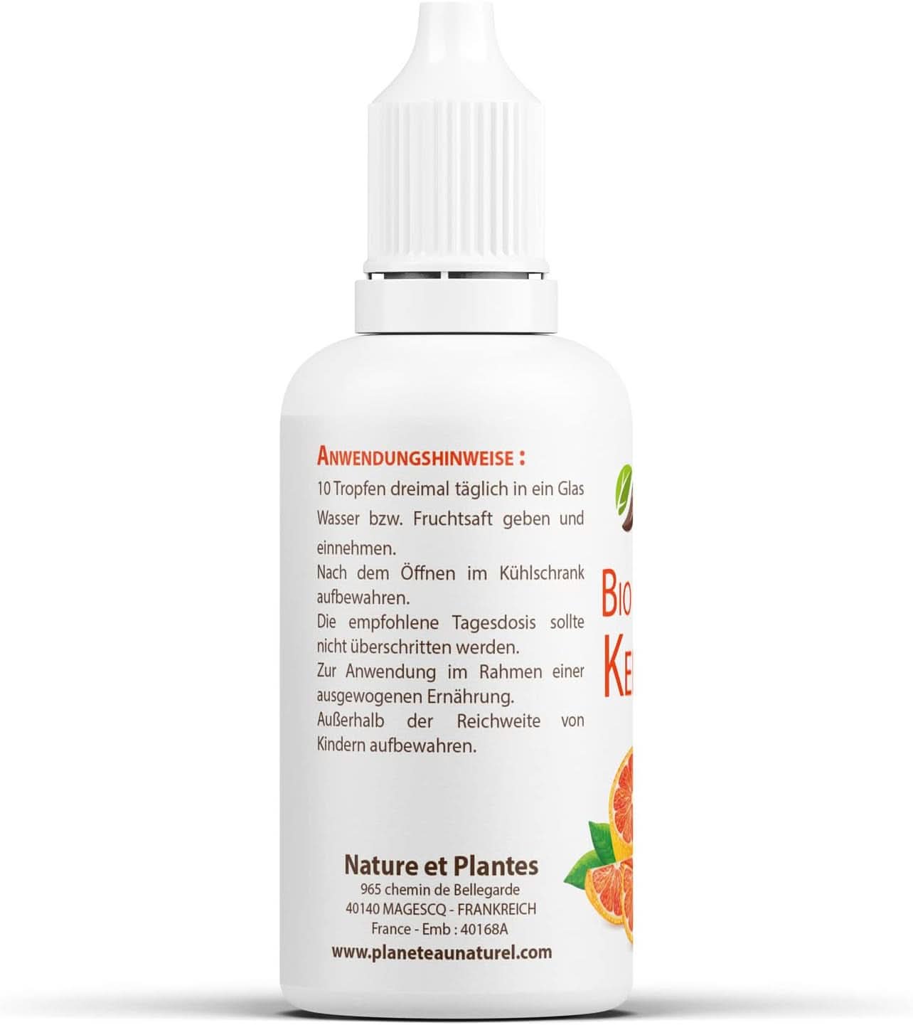 Extrait de pépins de pamplemousse bio 50 ml - sans alcool Arome Naty Shop