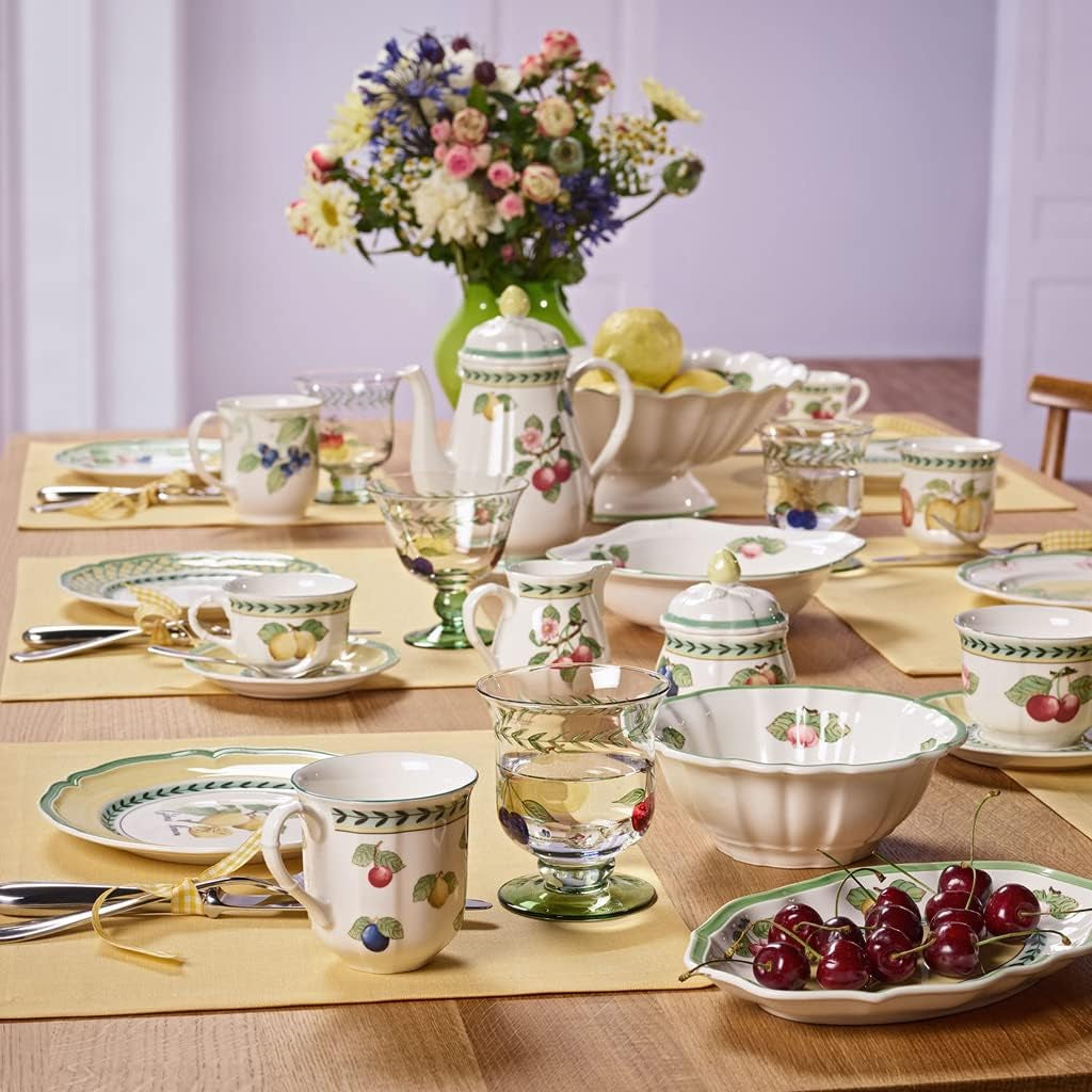 Villeroy & Boch French Garden Fleurence Tasse à lait, 250 ml, Porcelaine Premium, Blanc/Multicolore 1022810760 Taille L (34-36)