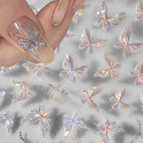 Autocollants pour ongles Aurora Shell, autocollants pour ongles, autocollants pour ongles, autocollants pour ongles Rosa Laser, autocollants pour ongles pour femmes, design de ongles, accessoires pour ongles, Nail Art