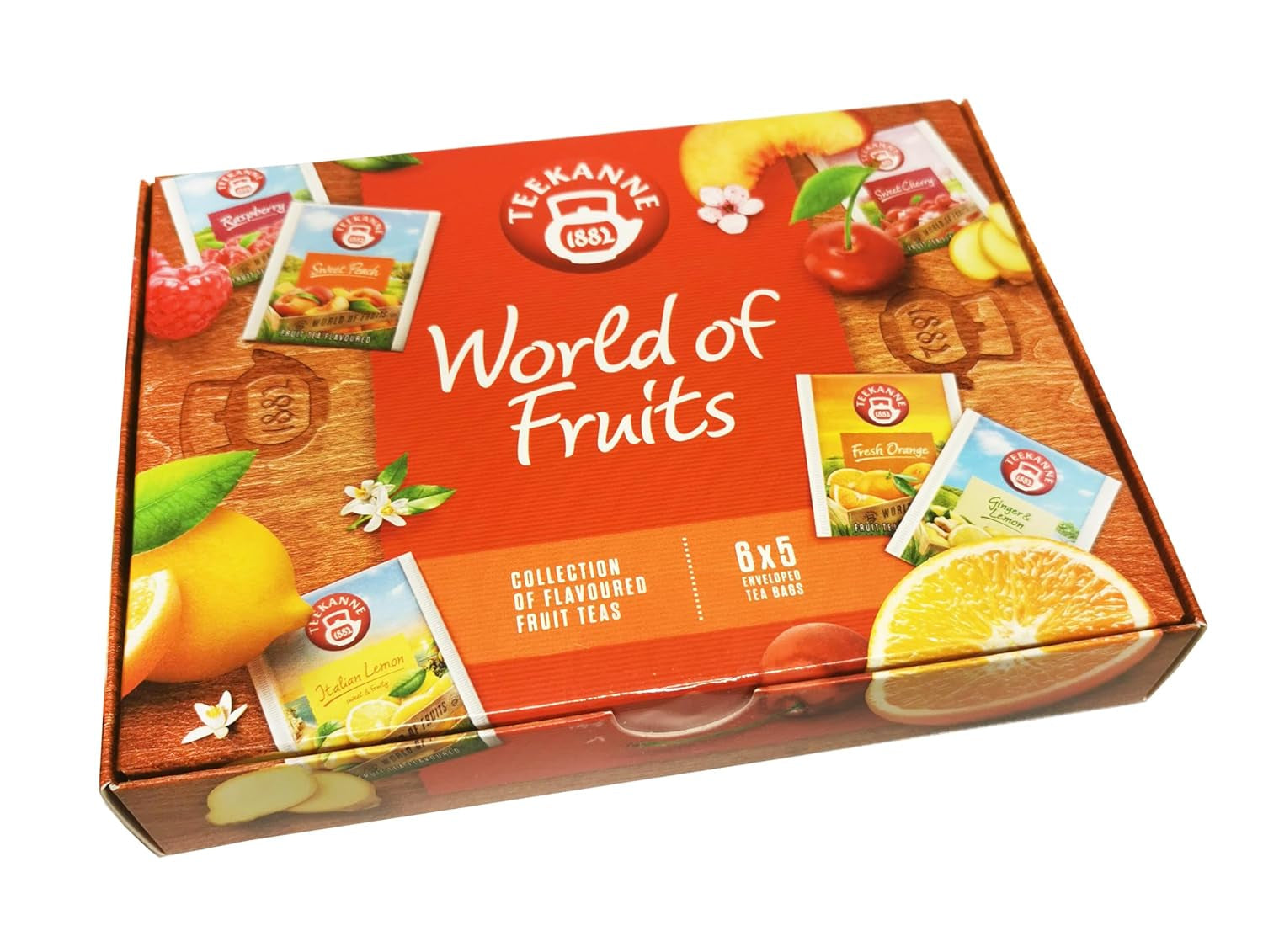 Teekanne World of Fruits (NOUVELLE ÉDITION) - Coffret avec sélection de thés aux fruits - 6 saveurs * 5 sachets de thé