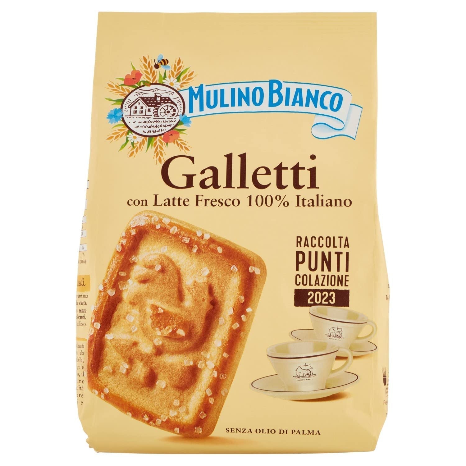 Biscuits White Mill Frollini Galletti au lait frais, 100% italien, 350 g