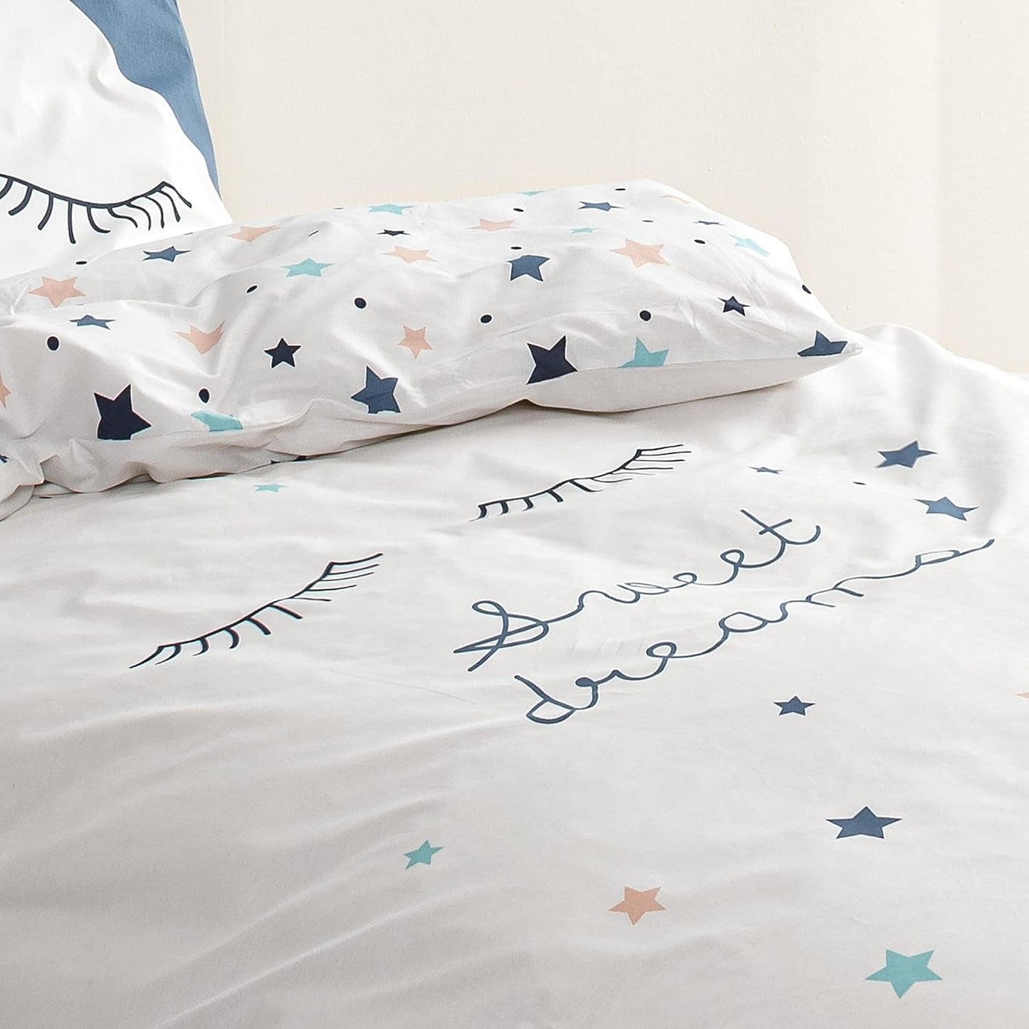 Parure de lit enfant, réversible, Literie Étoiles - enfants Naty Shop