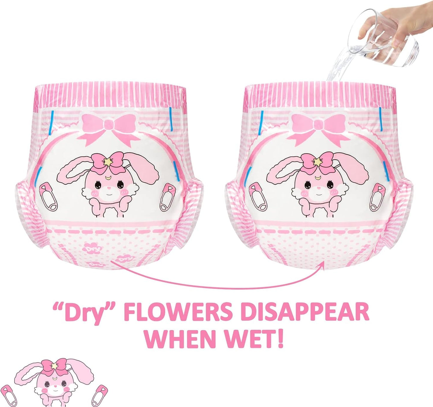 Couches imprimées adultes 5500-5800 ml, 10 pièces - Baby Usagi (XL)