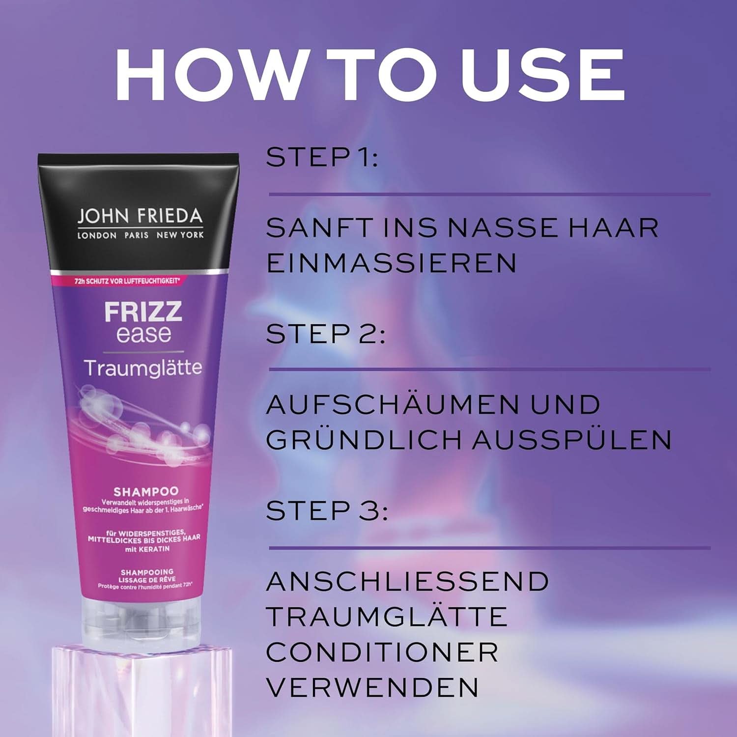 John Frieda - Shampooing Lissant Frizz Ease Dream, 250 ml Douche et bain Naty Shop