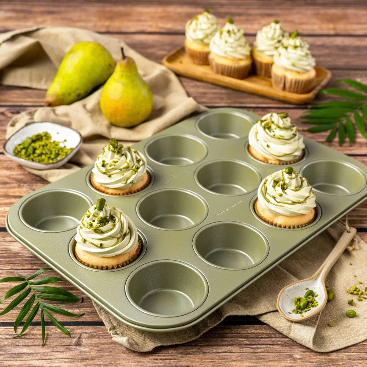 Zenker Muffinform Für 12 Stück – Ressourcenschonende Und Klimaneutrale Backform Für Muffins Und Cupcakes – 12Er Muffinblech Mit Veganer Antihaftbeschichtung Moules et plaques pour la pâtisserie Naty Shop