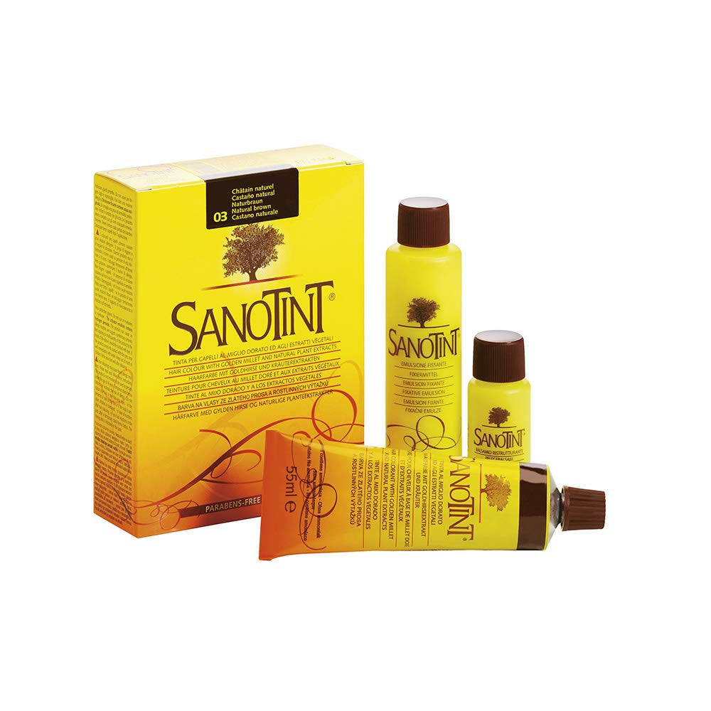 TINTA SENSITIVE COLOR 03 BRUN NATUREL - 3 paquets - 3 x 125 ml Teinture capillaire Naty Shop Titre par défaut