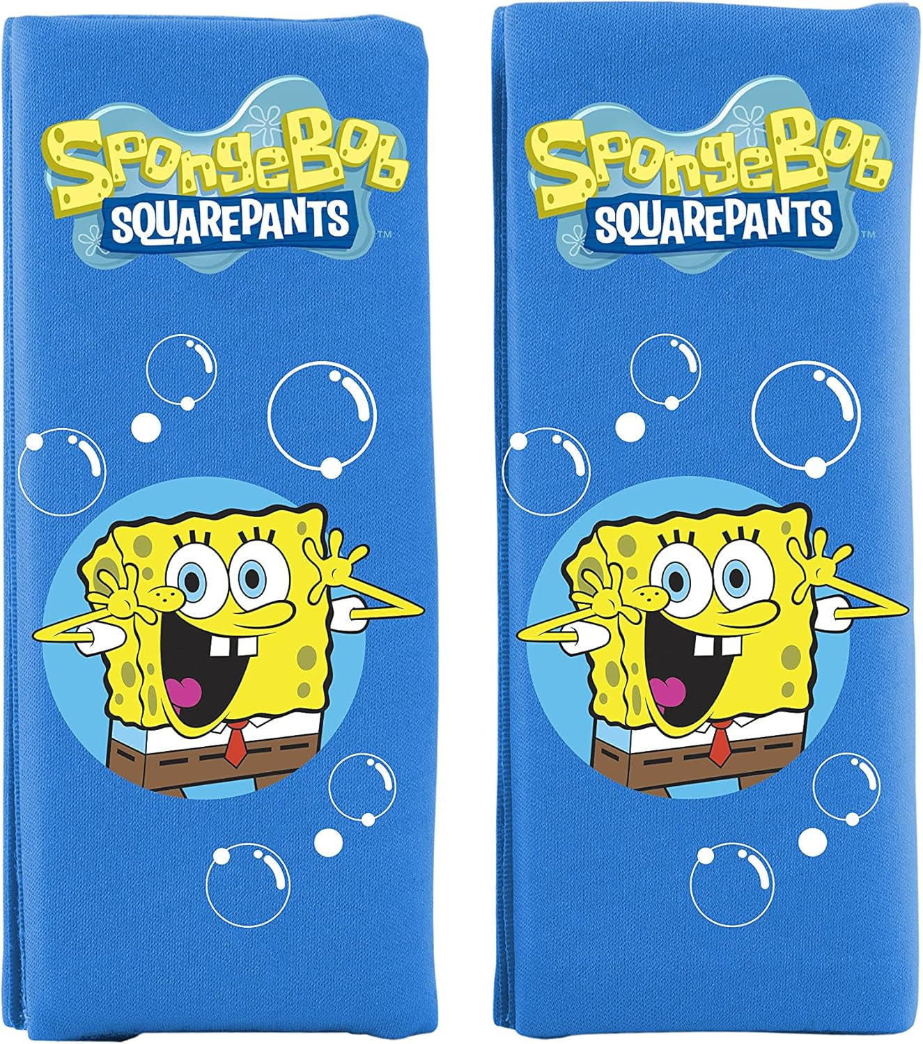 Bob Esponja Oreiller cervical Bob l'éponge pour enfants. Oreillers de voyage bleus de voyage super confortables Naty Shop Mini oreiller ceinture