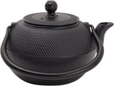 Juvale Service à thé japonais avec théière en fonte (1200 ml), soucoupe et 2 tasses, service à thé de style Tetsubin, noir