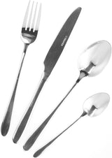 HOMLA Abele Besteckset Für Vier Personen 16-Teilig Edelstahl Hygienisch Elegant Leicht Zu Reinigen Gold Kitchen Naty Shop Argent